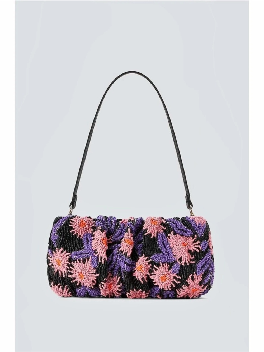 NWT STAUD Beaded Bag - Quartz Acid Floral